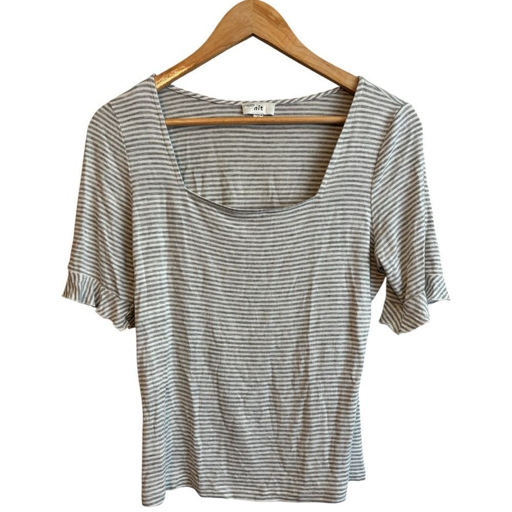 NLT Striped Gray Top Women's